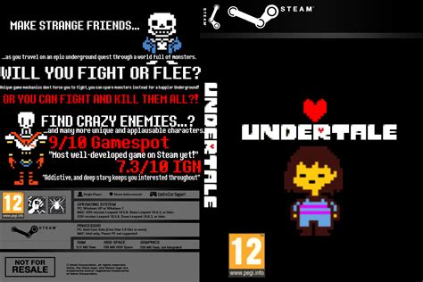 Viewing full size Undertale box cover