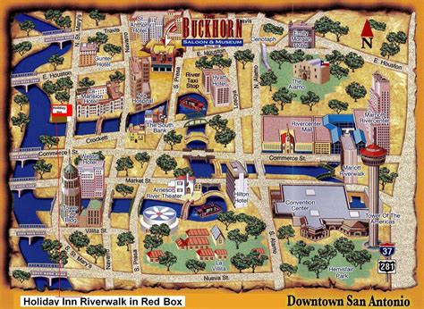 Downtown San Antonio City Map