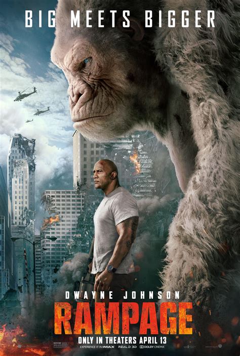 RAMPAGE: The Rock & A Gigantic Albino Gorilla Stand Tall On A New ...