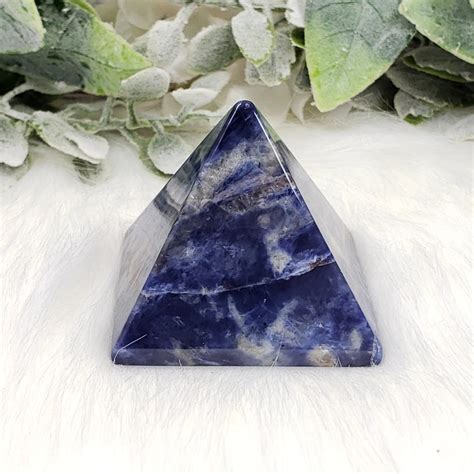 Sodalite Crystal Pyramid – Crystal Happenings