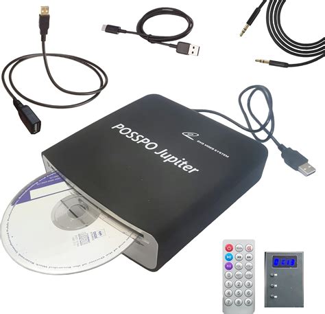 POSSPO Jupiter CD DVD Player for Car with USB Port AUX Port, Portable ...