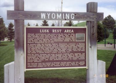 Road Trips!: Lusk, Wyoming: Wyoming's First Scenic Rest Area