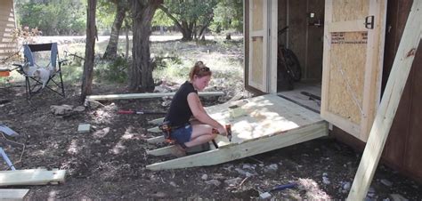 How To Build A Ramp For Shed | Easy DIY | Wilker Do's