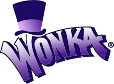 the word wonka with a top hat on it's head and purple lettering