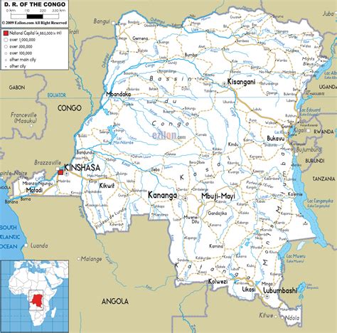 Map of Congo, Democratic Republic of the - TravelsMaps.Com