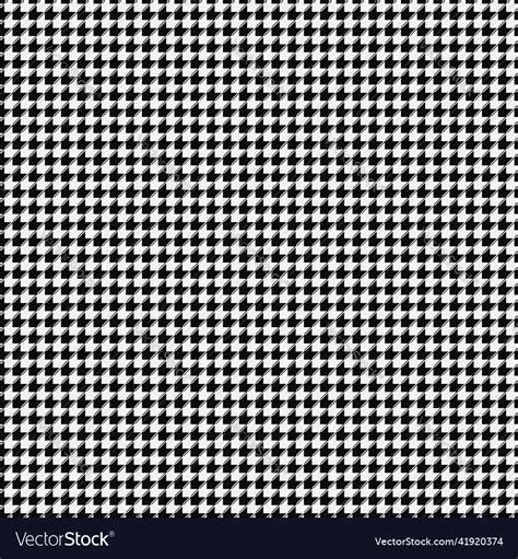 Black and white houndstooth pattern seamless Vector Image