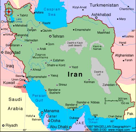 Map Of Iran And Pakistan