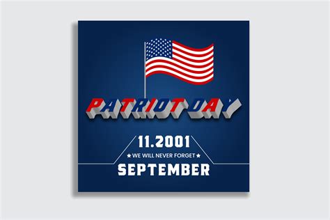 Patriot Day Banner with American Flag Graphic by SohagMiah01 · Creative ...