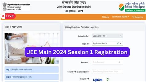 JEE Main 2024 Registration Live: JEE Main Application Released For ...