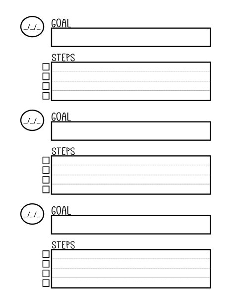 Goal Worksheet For Kids - Worksheet Educational Ideas