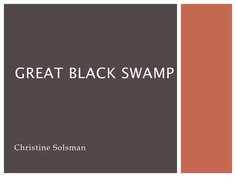 PPT - Great Black Swamp PowerPoint Presentation, free download - ID:2506704