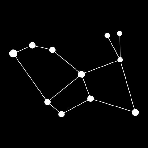 Lepus constellation map. Vector illustration. 23234814 Vector Art at ...