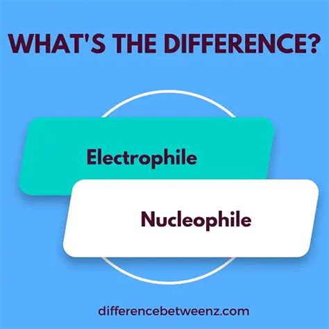 Difference between Electrophile and Nucleophile - Difference Betweenz