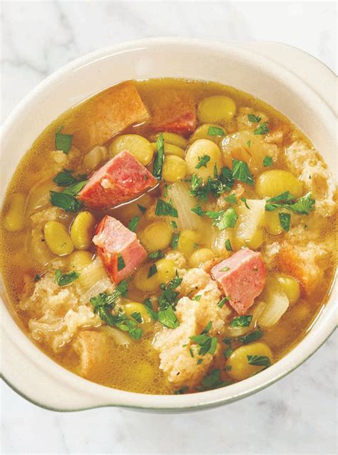 Jacques Pépin’s Lima Bean, Sausage and Bread Soup Recipe | Jacques ...