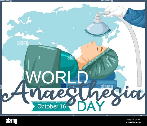 World Anaesthesia Day Logo Concept illustration Stock Vector Image ...