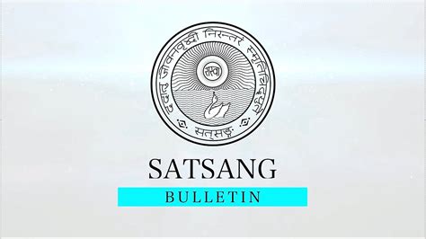 SATSANG BULLETIN | IMPORTANT DIRECTIVE | SATSANG DEOGHAR - YouTube