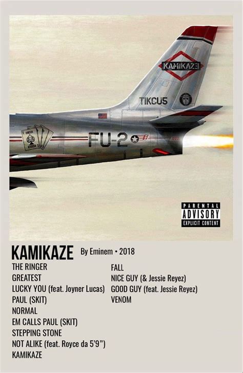 kamikaze | Eminem poster, Music album cover, Eminem songs