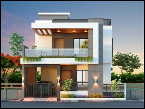 Duplex House Exterior Design In India – BESTHOMISH