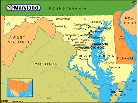 Maryland Base and Elevation Maps