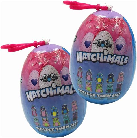 Glittering Garden Hatchimal Mini Plush 2 inch Clip-On Mystery Egg Pack ...