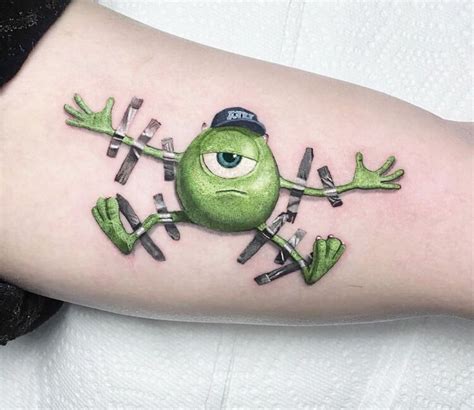 Mike Wazowski tattoo by Kozo Tattoo | Post 31402 | Godzilla tattoo ...