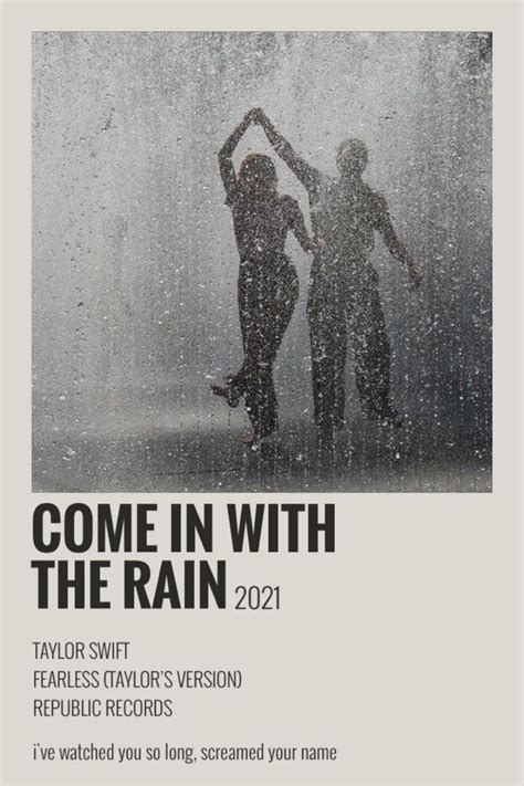 come in with the rain taylor swift | Taylor swift lyrics, Taylor swift ...