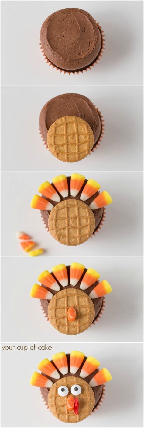 How to make Chocolate Turkey Cupcakes for Thanksgiving! | Turkey ...