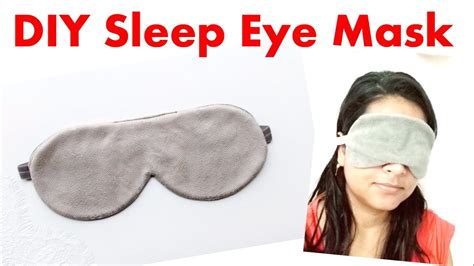 DIY Easy Sleeping Eye Mask - YouTube