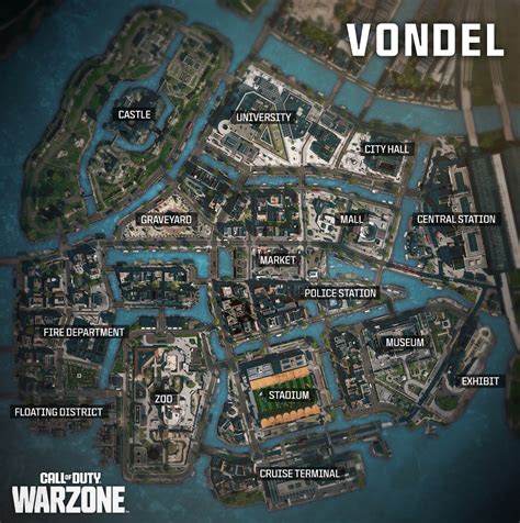 Vondel | COD Warzone Map Layout, Points of Interest (POIs)