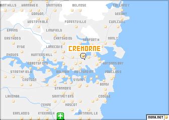 Cremorne (Australia) map - nona.net