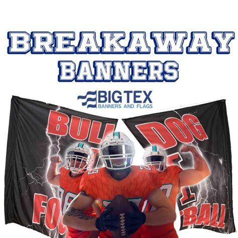 Breakaway Banners - Football Run Through Signs Custom Design