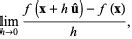 Directional Derivative -- from Wolfram MathWorld