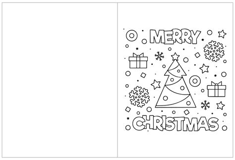 Christmas Coloring Cards Kids - 15 Free PDF Printables | Printablee