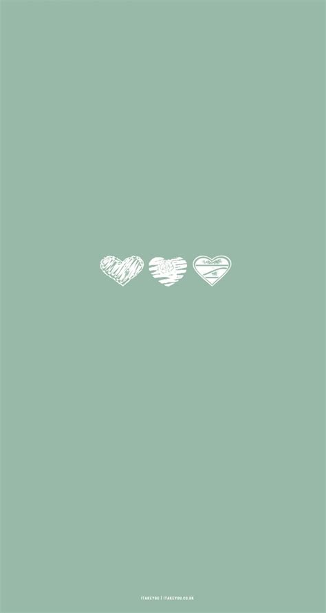 15 Sage Green Minimalist Wallpapers for Phone : Different Hearts I Take ...