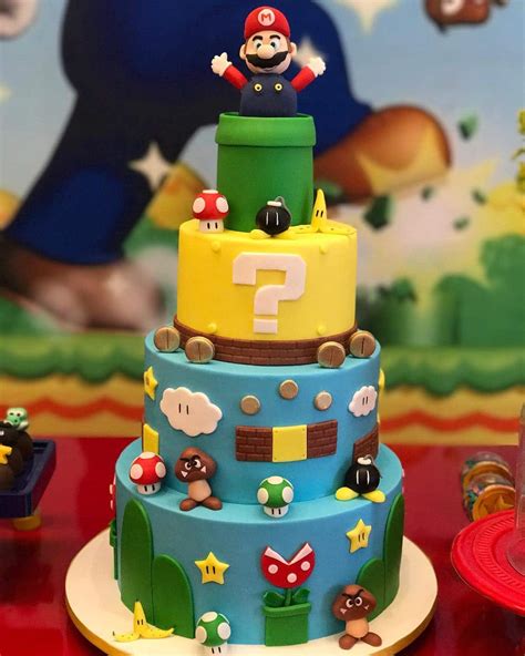 Mario Cake Design - bolo-super-mario-goomba_2.jpg (580×873) | Mario ...