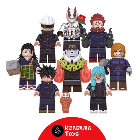 Set of 8 Jujutsu Kaisen Minifigures Compatible With LEGO - Etsy