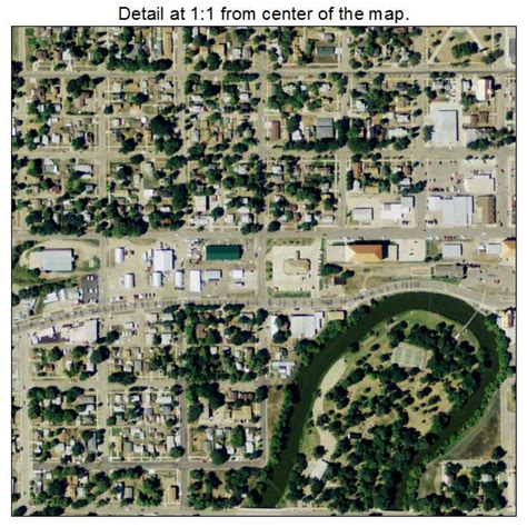 Aerial Photography Map of Valley City, ND North Dakota