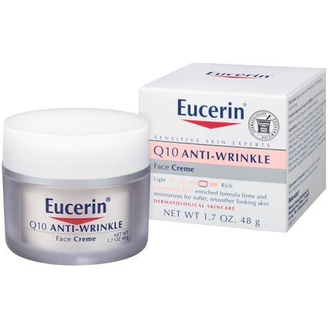 Eucerin Q10 Anti-Wrinkle Face Cream for Sensitive Skin, 1.7 Oz Jar ...