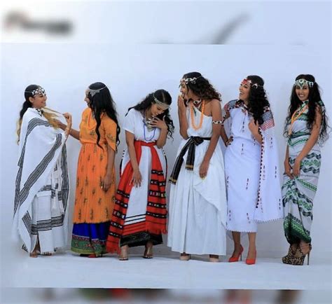 Oromo girls with their different culture attires from different regions ...