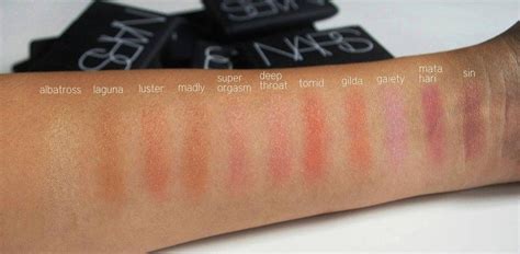 swatches from my nars blush collection! : MakeupAddiction