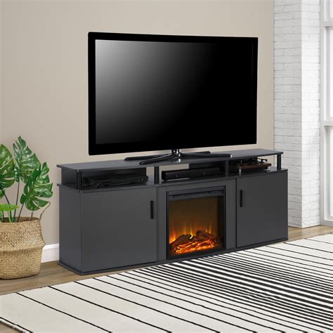 Ameriwood Home Carson Electric Fireplace TV Console for TVs up to 70 ...