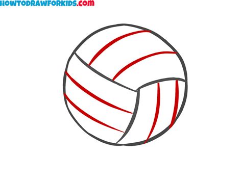 How to Draw a Volleyball - Easy Drawing Tutorial For Kids