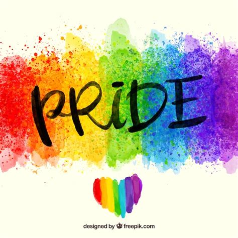 Colorful pride watercolor background Vector | Free Download