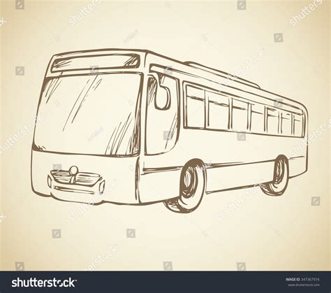 Share 78+ pencil sketch of bus - seven.edu.vn