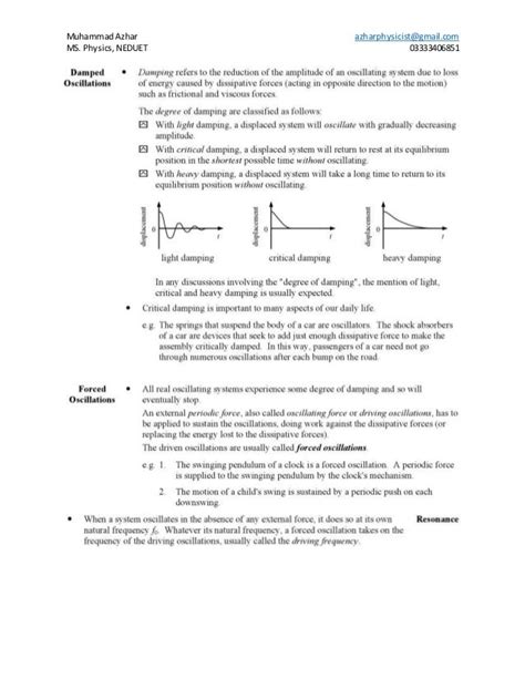 Forced oscillation