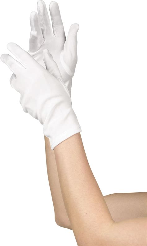 Kids' Short Gloves, White, One Size, Wearable Costume Accessory for ...