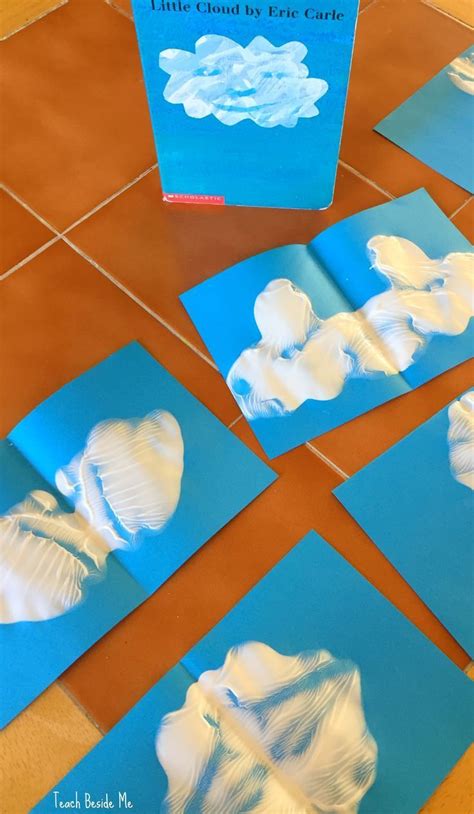 Ink Blot Cloud Shapes: Craft for Little Cloud Book | Fun preschool ...