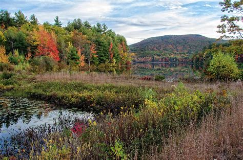 Autumn Reflections Wachusett Mountain Photograph by Donna Doherty ...