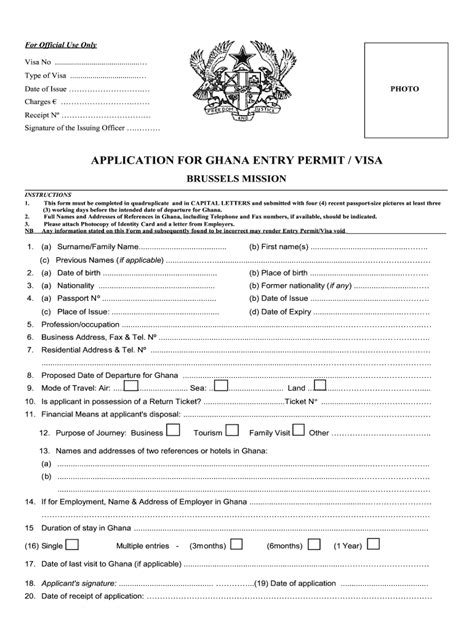 Ghana passport renewal application form pdf: Fill out & sign online ...