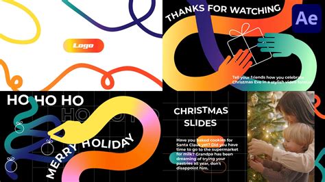 Christmas Slides for After Effects | Creative Market